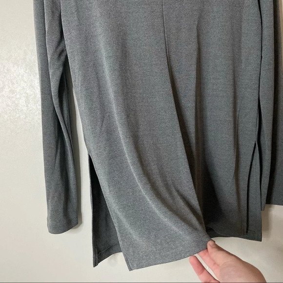 Retro Cardigan Blazer Jacket Open Collar Long Button Blazer Gray Size Medium - Picture 6 of 11